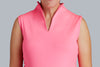 Sleeveless Maternity Golf Shirt (Pink)