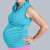 Sleeveless Maternity Golf Shirt (Tiffany)