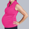 Sleeveless Maternity Golf Shirt (Raspberry)