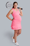 Maternity Tennis/Pickleball Dress (Pink) Final Sale