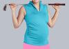 Sleeveless Maternity Golf Shirt (Tiffany)