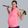 Sample Sale - XS Sleeveless Maternity Golf Shirt (Pink)