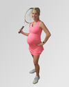 Maternity Tennis/Pickleball Dress (Pink) Final Sale